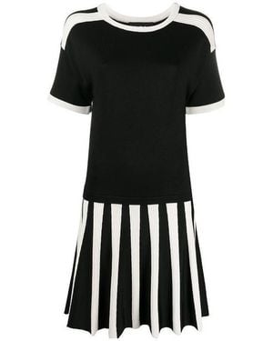 Moschino Short-Sleeved Knitted Dress - Black