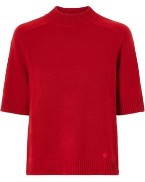 Loulou de Saison Loose Short Sleeve Top - Red