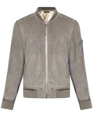 Tom Ford Long-Sleeved Casual Jacket - Gray