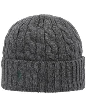 Polo Ralph Lauren Pony Pattern Knitted Hat - Grey