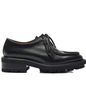SCAROSSO Carolina Lace-Up Shoes - Black