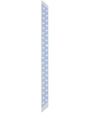 Dolce & Gabbana All-Over Logo Printed Scarf - White