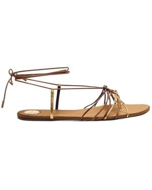Saint Laurent Bridget Strappy Satin Sandals - Multicolour