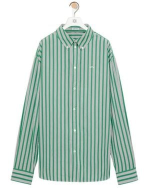 Loewe Striped Long-Sleeved Shirt - Green