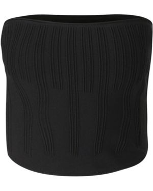 Mugler Boning-Detail Top - Black