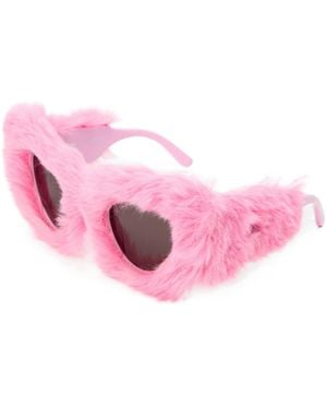 Balenciaga Fluffy Sunglasses - Pink