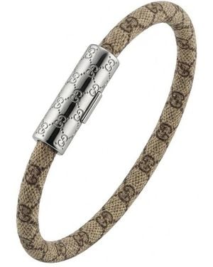 Gucci Bracelet With Gg Detail - Metallic