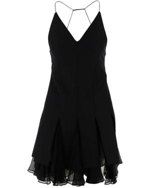 KHAITE V-Neck Sleeveless Dresses - Black
