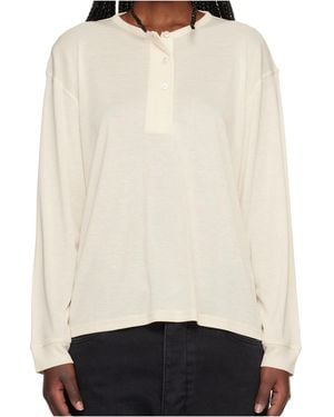 Studio Nicholson Rutas Henley Long-Sleeve Top - White