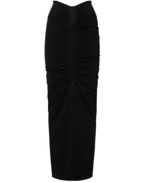 Alexander Wang Pleated Knitted Skirt - Black