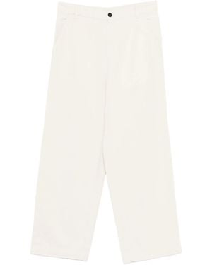 Barena Button Trousers - White