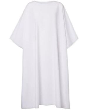 The Row Julen Cotton Poplin Midi Dress - White