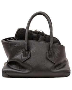 The Attico The La Passeggiata Mini Top Handle Bag - Black