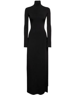 Galvan London Hollow Knit Dress - Black