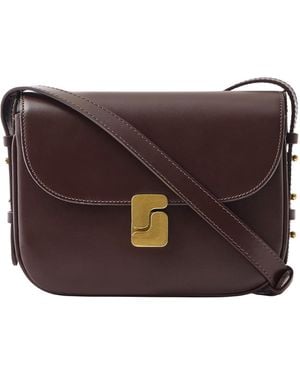 Soeur Flap Shoulder Bag - Brown
