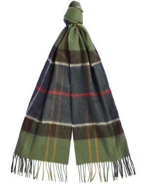Barbour Checked Fringed Scarf - Multicolor