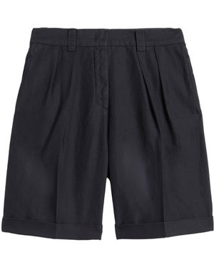 Aspesi Pleated Bermuda Shorts - Blue
