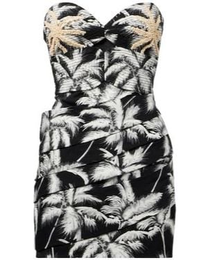 Johanna Ortiz Sombra Embroidered Cotton-Blend Minidress - Black