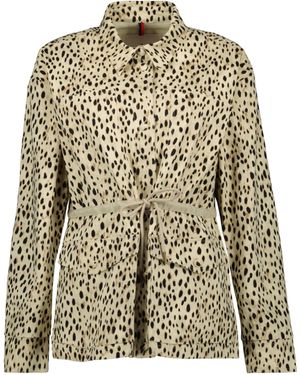 Moncler Drawstring Waist Saulon Twill Field Jacket - Natural