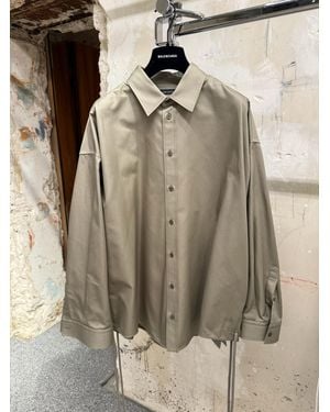 Balenciaga Tie-Front Shirt - Natural