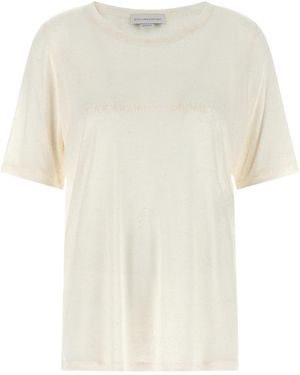 Stella McCartney Logo Embellished Crewneck T-Shirt - White