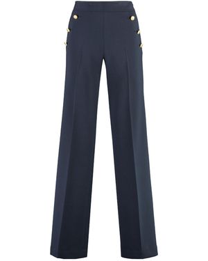 PT01 Tory Burch Taylor Wide Leg Pants - Blue