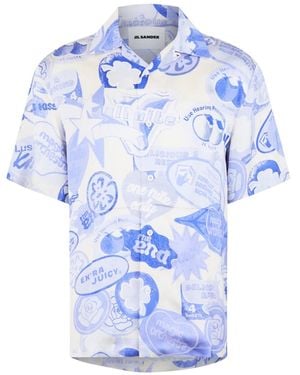 Jil Sander Printed Shirt - Blue