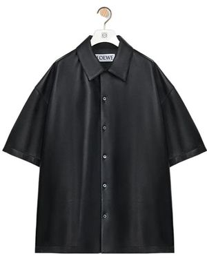 Loewe Anagram Logo Debossed Shirt - Black