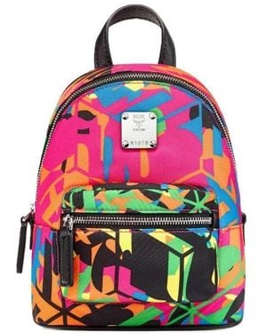 MCM Abstract Pattern Printed Shoulder Bag - Multicolor