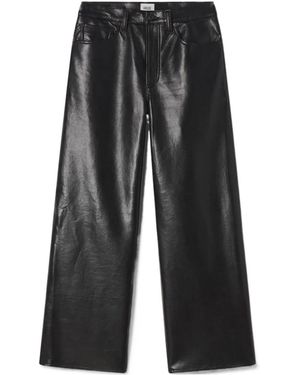 Agolde Arc High-Rise Straight Trousers - Grey