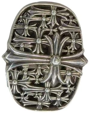 Chrome Hearts Cross Pattern Belt Buckle - Gray