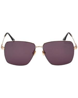 Tom Ford Logo Sunglasses - Purple