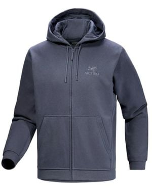 Arc'teryx Emblem Fleece Full Zip Hoody - Blue