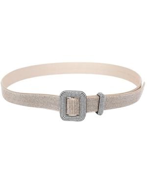 Benedetta Bruzziches Crystal Belt - White