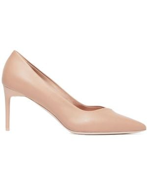 Max Mara Nappa Leather Court Shoes - Pink