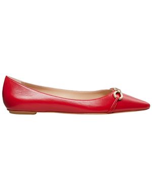 Stuart Weitzman Pointed Ballet Shoes - Red