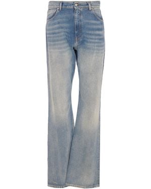 MM6 by Maison Martin Margiela Logo Patch Bootcut Jeans - Blue