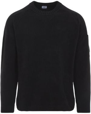 C.P. Company Long-Sleeved Crewneck Jumper - Black