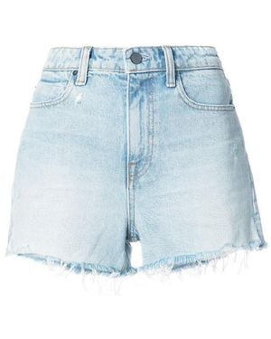 Alexander Wang Frayed Mini Shorts - Blue