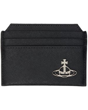 Vivienne Westwood Orb Plaque Card Holder - Black