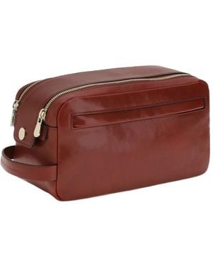 Brunello Cucinelli Zipped Beauty Bag - Red