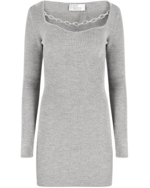 GIUSEPPE DI MORABITO Long-Sleeved Dress - Grey
