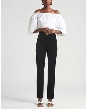 Sportmax Fashion Straight-Leg Stretch Casual Pants - White