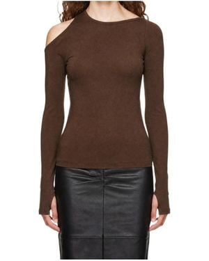 Helmut Lang Asymmetrical Top - Brown