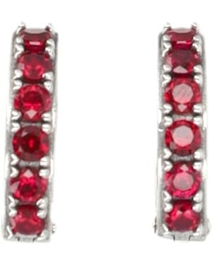 Emanuele Bicocchi Embellished Hoop Earrings - Red