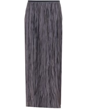 Roberto Collina Moro Pleated Long Skirt - Gray