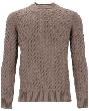 Al Duca d'Aosta Long-Sleeved Jumper - Brown