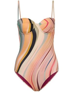 Paul Smith Printed Swimsuit - Pink