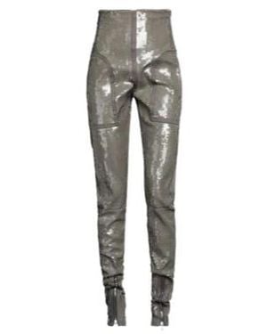 Rick Owens Sequined Decorated Trousers - Grey