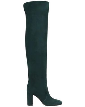 Gianvito Rossi Over-The-Knee Block-Heel Boots - Green